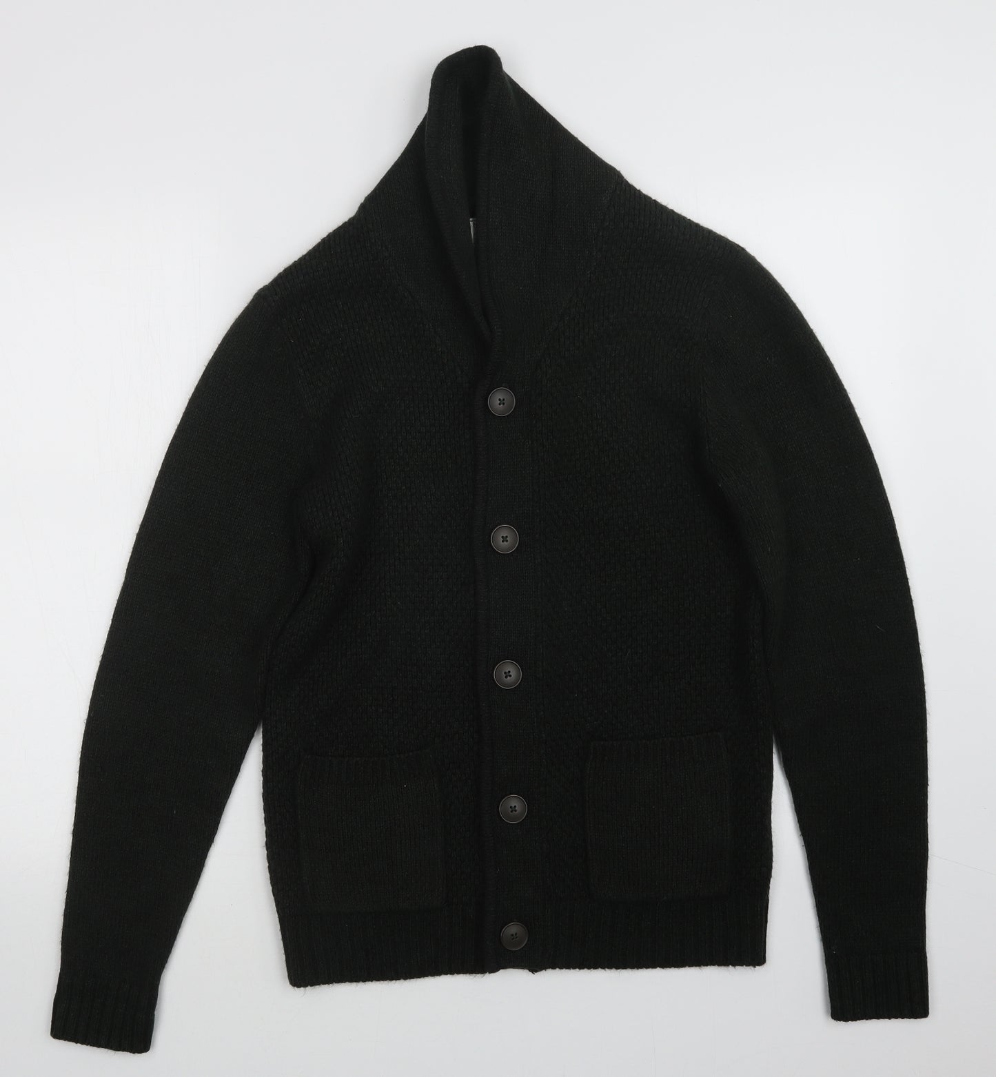 F&F Mens Green  Knit Cardigan Jumper Size S