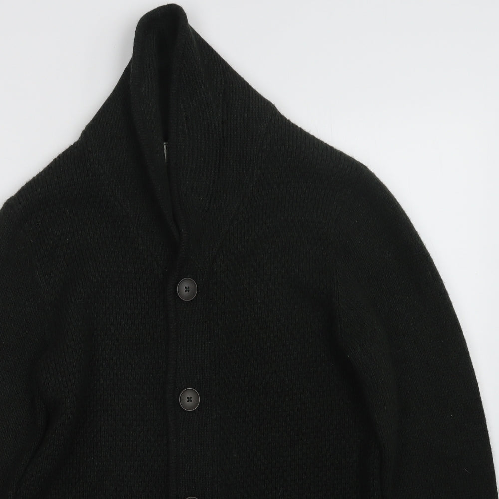F&F Mens Green  Knit Cardigan Jumper Size S