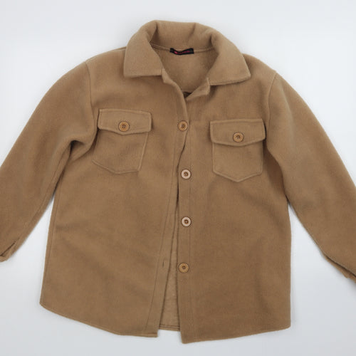 Fashion Womens Beige   Pea Coat Coat Size S