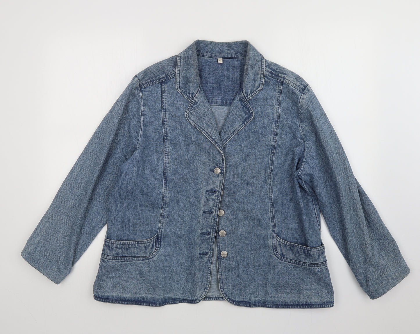 Preworn Womens Blue  Denim Jacket  Size 16