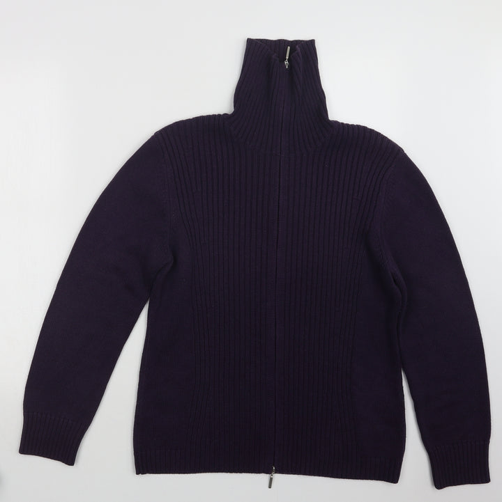 Gerry Weber Womens Purple Knit Cardigan Jumper Size 16
