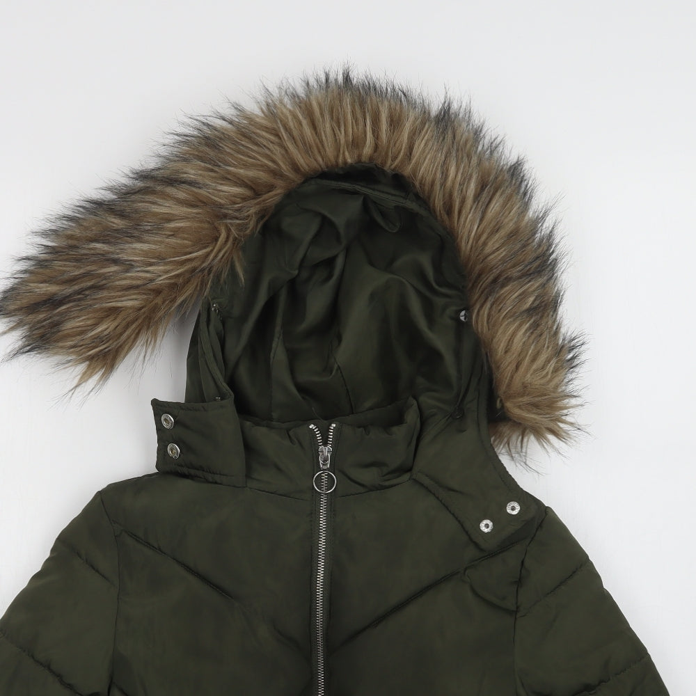 New Look Girls Green   Puffer Jacket Jacket Size 10-11 Years