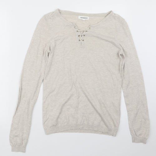 Cache Cache Womens Beige  Knit Pullover Jumper Size M