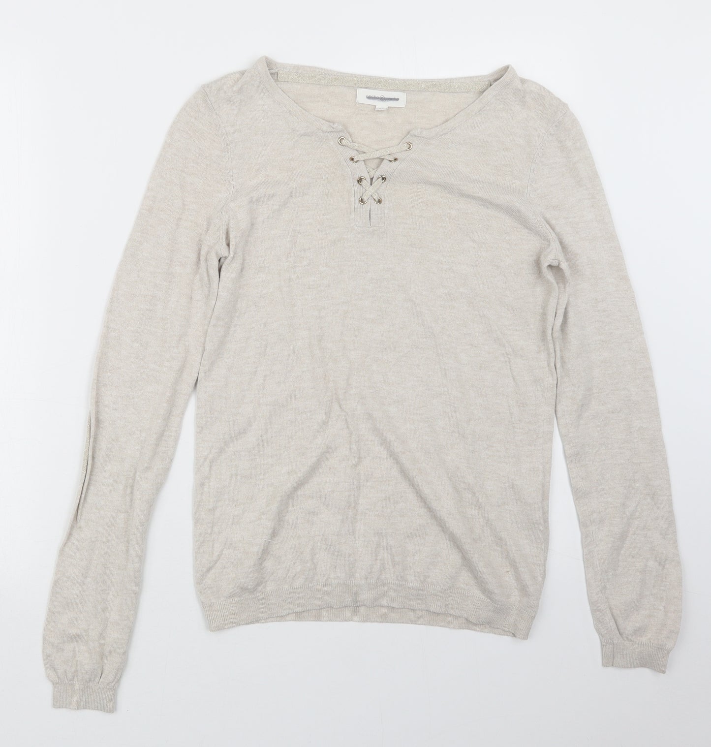 Cache Cache Womens Beige  Knit Pullover Jumper Size M