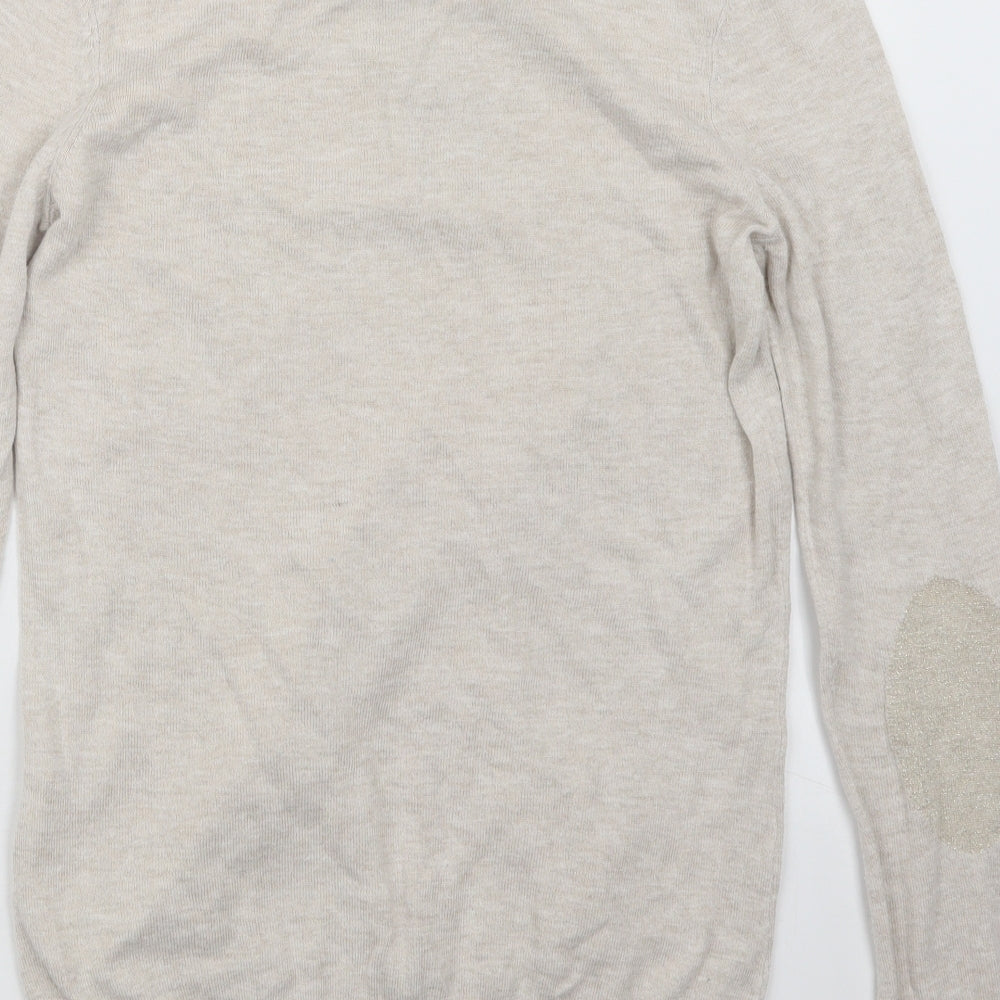 Cache Cache Womens Beige  Knit Pullover Jumper Size M