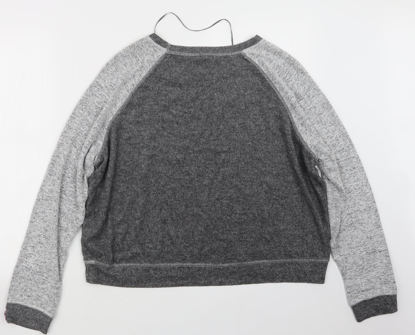 Love to Lounge Womens Grey Geometric  Top Pyjama Top Size 12