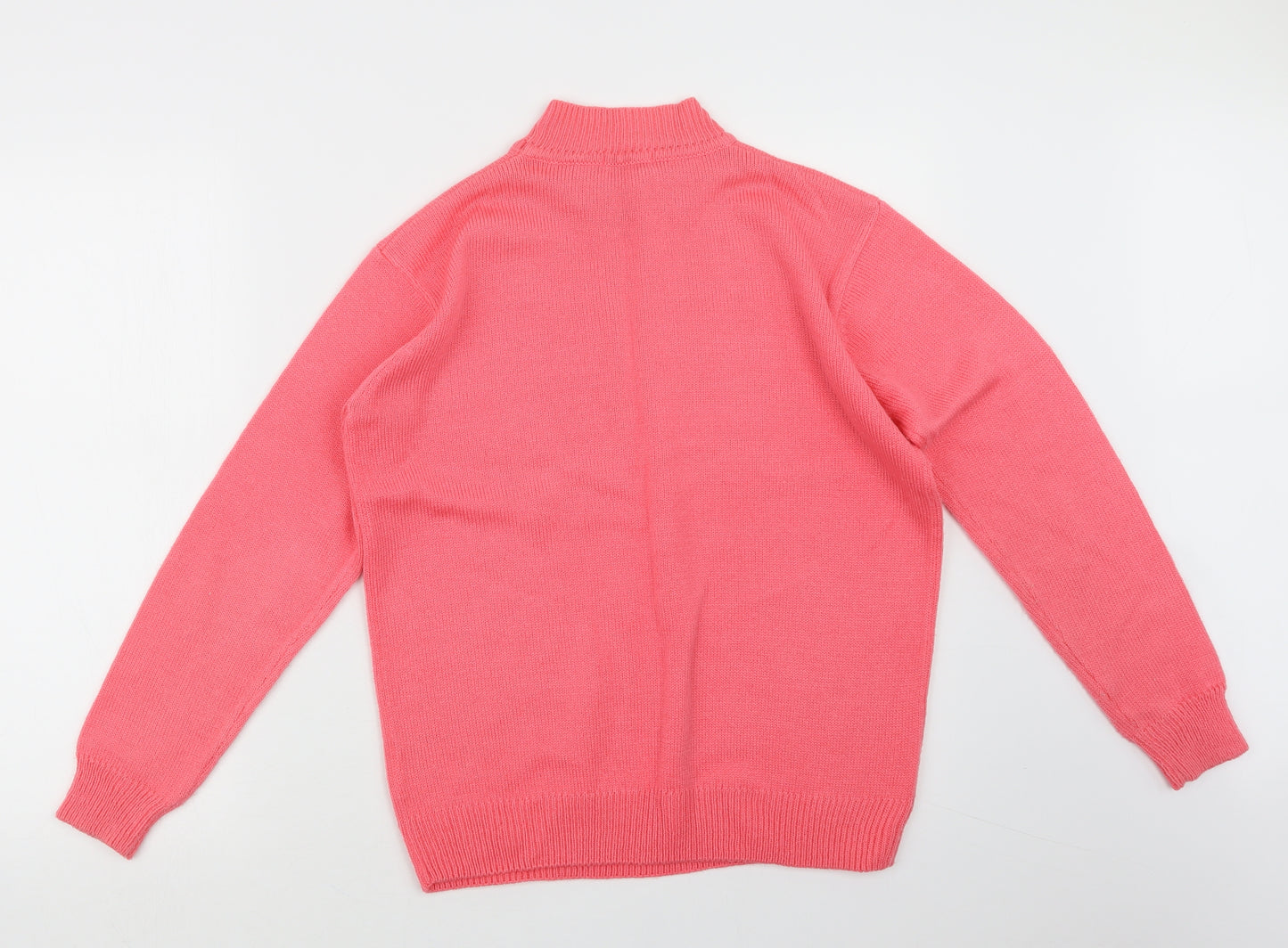 Damart Womens Pink  Knit Pullover Jumper Size 10