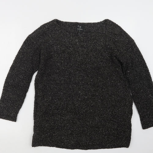 NEXT Womens Black  Knit Pullover Jumper Size 10