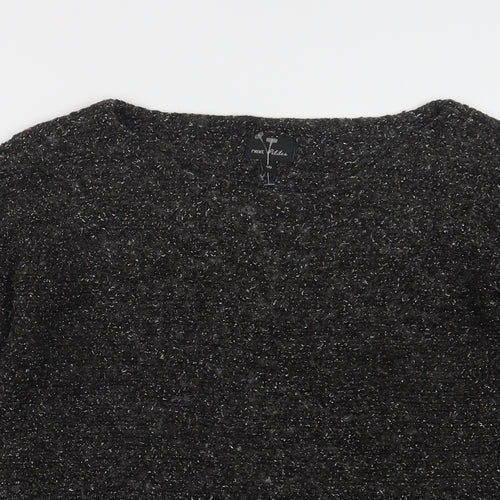 NEXT Womens Black  Knit Pullover Jumper Size 10