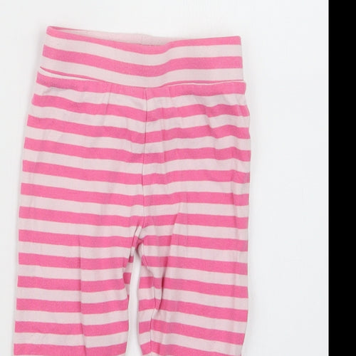 Mini Club Girls Pink Striped  Capri Trousers Size 18-24 Months