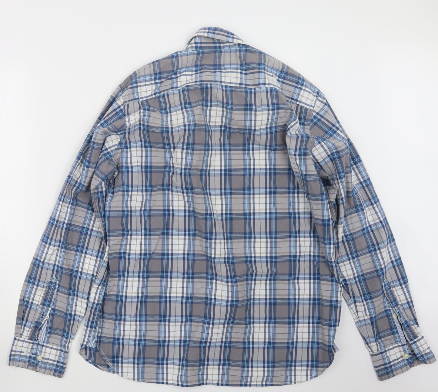 American Eagle  Mens Grey Check   Button-Up Size M