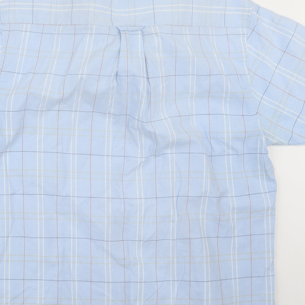 Ben Sherman Mens Blue Camouflage   Button-Up Size M