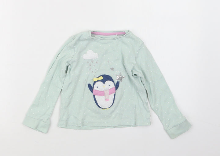 Mini Club Girls Green Geometric Babydoll Pyjama Top Size 18-24 Months