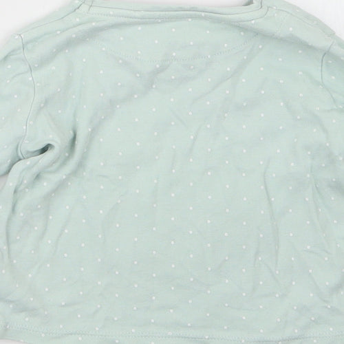 Mini Club Girls Green Geometric  Babydoll Pyjama Top Size 18-24 Months