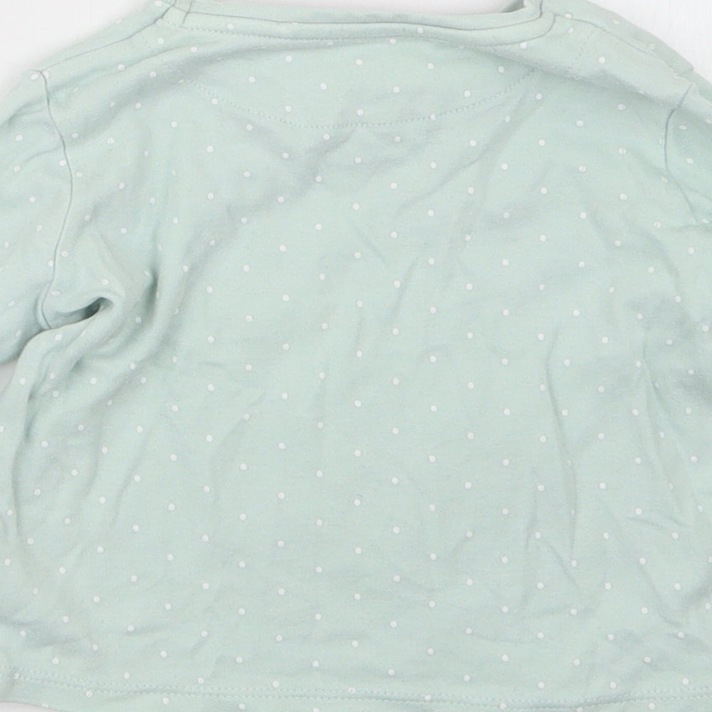 Mini Club Girls Green Geometric  Babydoll Pyjama Top Size 18-24 Months