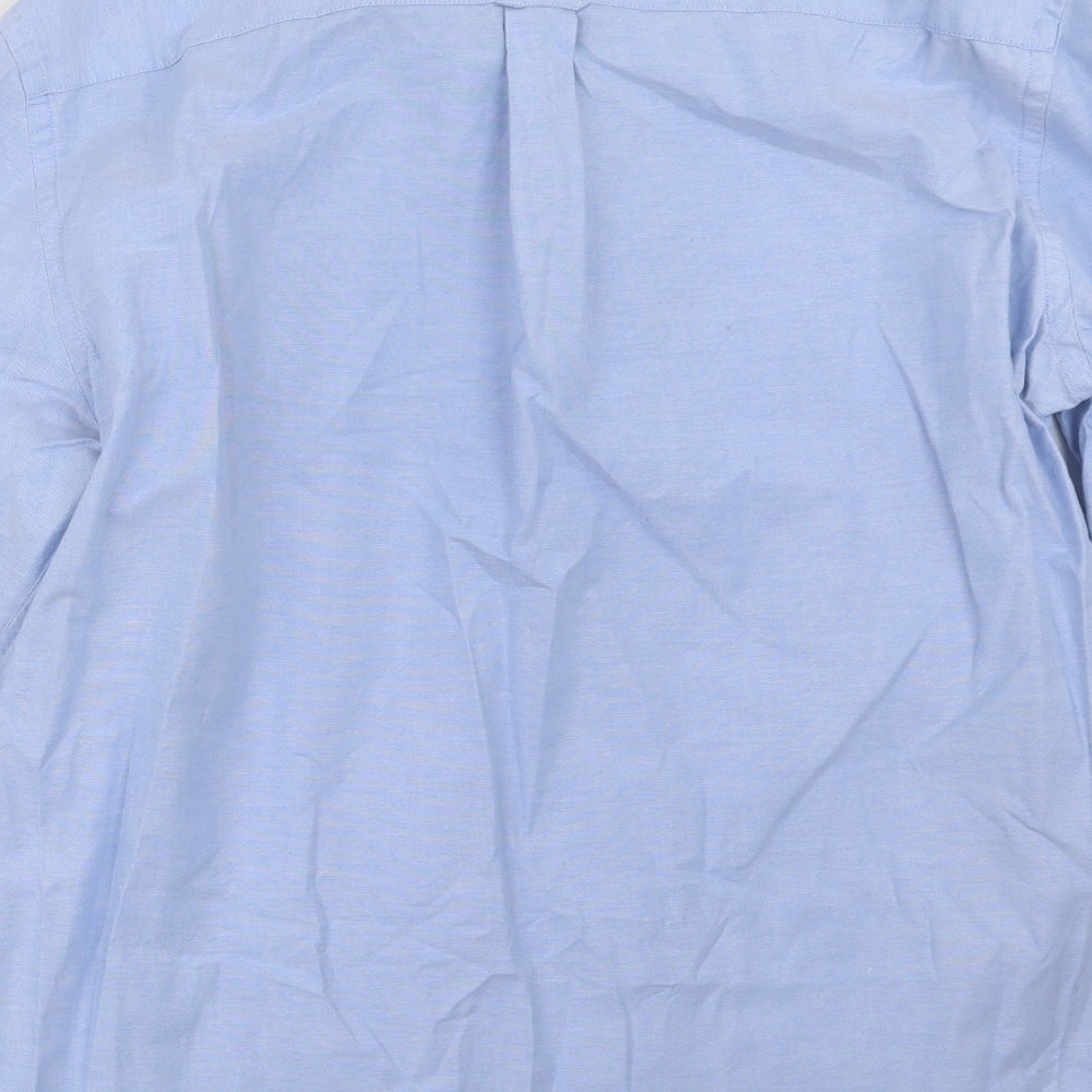 TU Mens Blue    Button-Up Size L