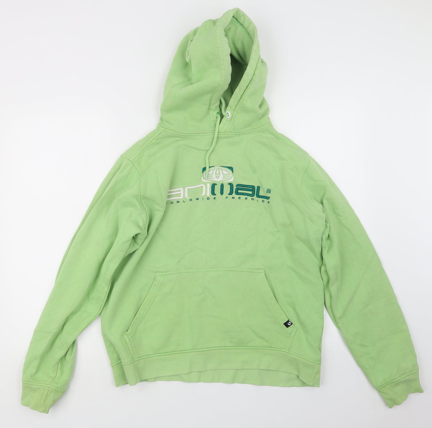 Animal Mens Green   Pullover Hoodie Size M