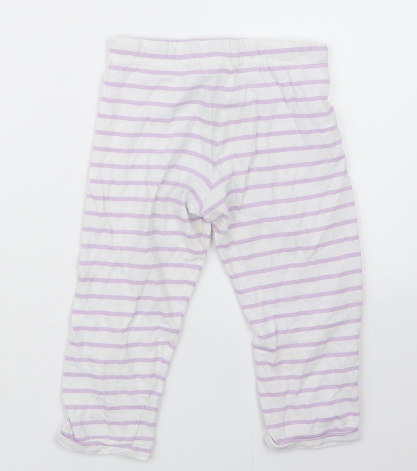 Marks and Spencer Girls Purple Geometric  Capri Pyjama Set Size 2-3 Years  - Peppa Pig