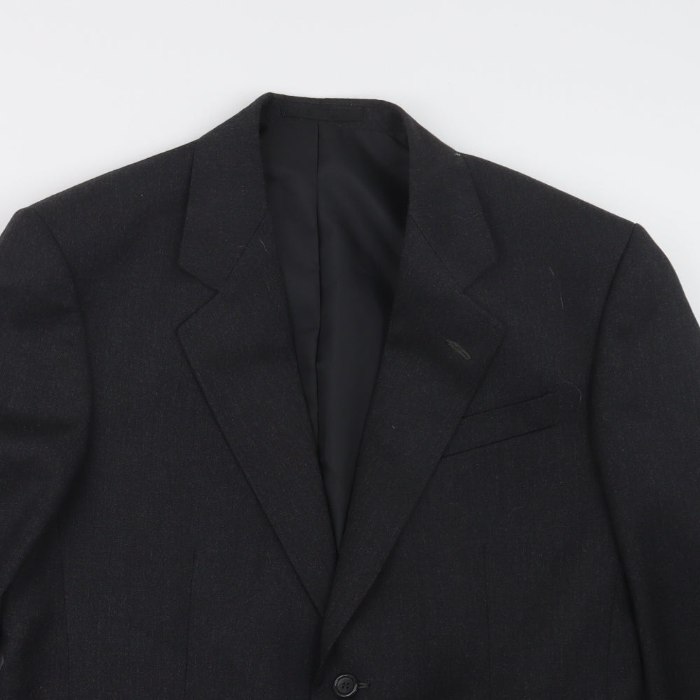 Greenwoods Mens Black   Jacket Suit Jacket Size 38