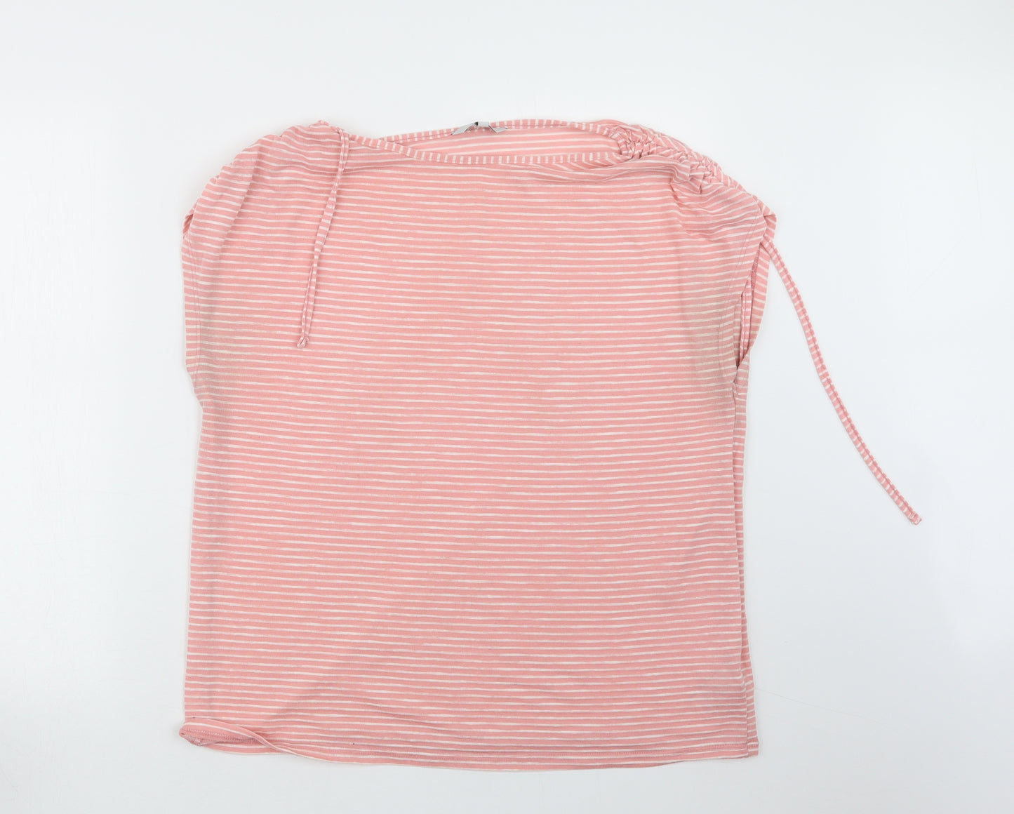 NEXT Womens Pink Striped  Basic T-Shirt Size 16
