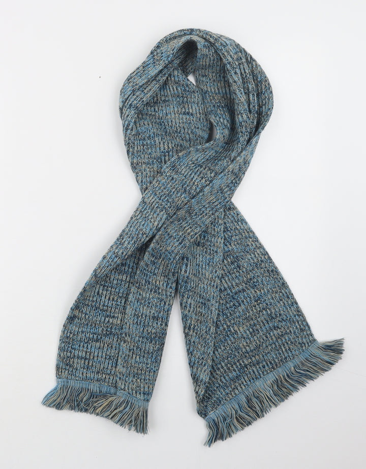 Preworn Mens Blue  Knit Scarf  One Size