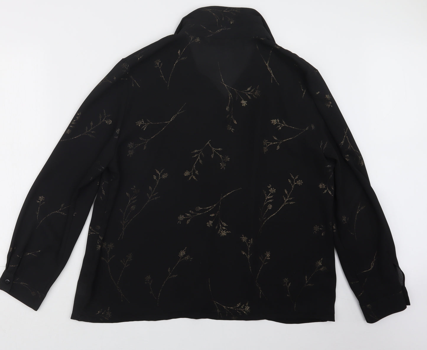 Bonmarché Womens Black   Basic Button-Up Size 20