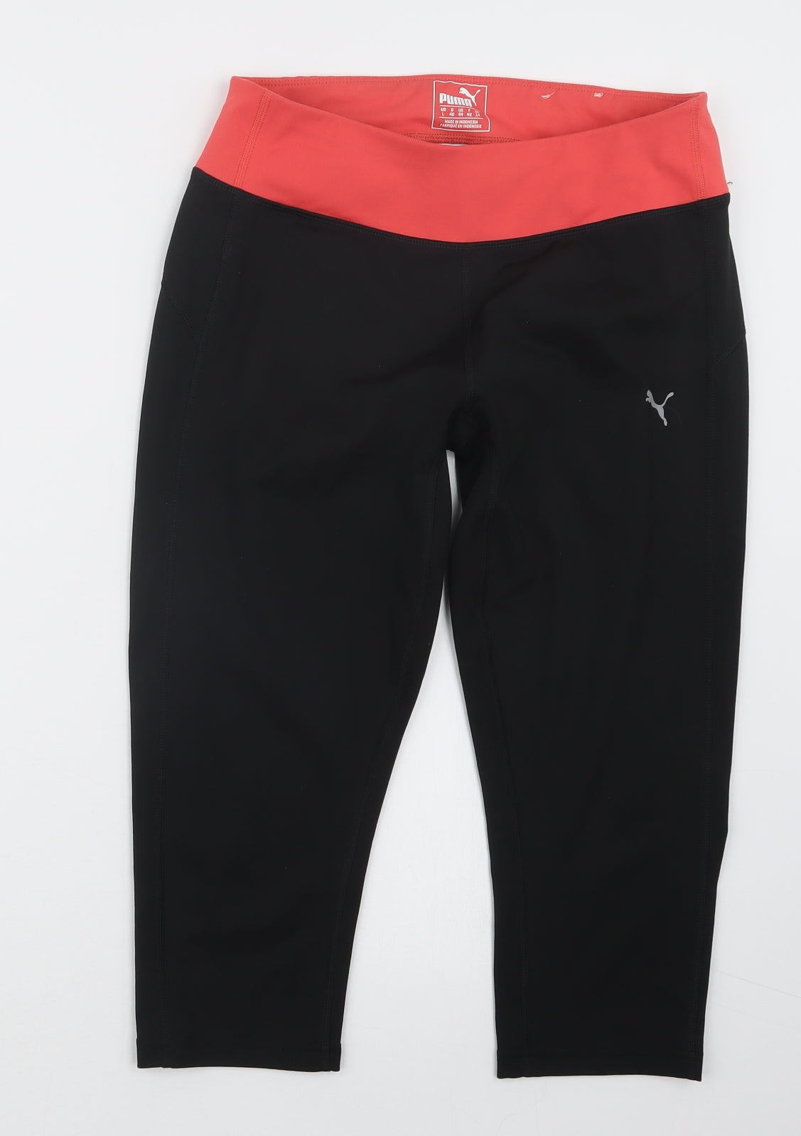 PUMA Womens Black   Cropped Trousers Size 14 L18 in
