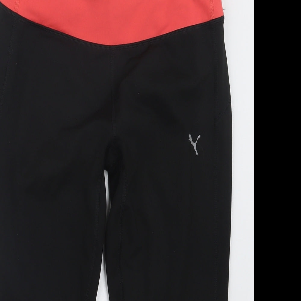 PUMA Womens Black   Cropped Trousers Size 14 L18 in