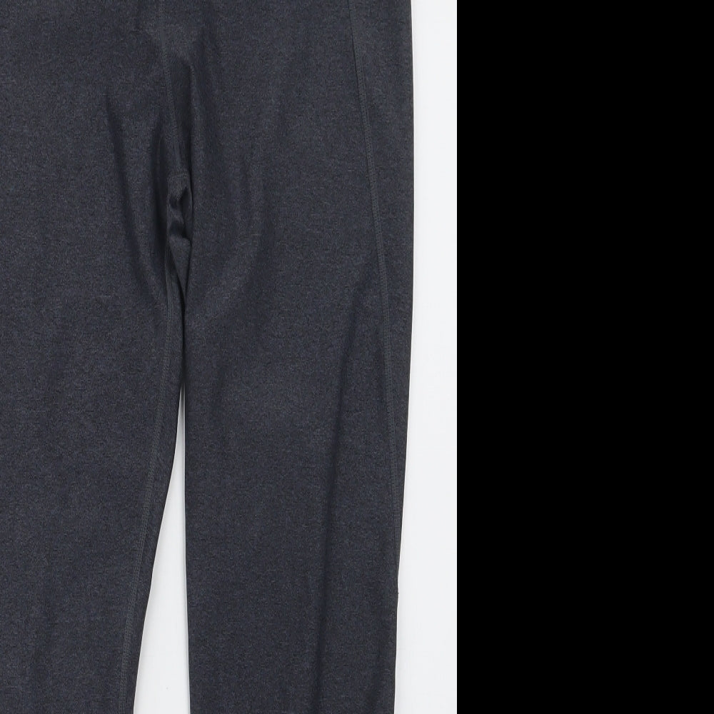 H&M Womens Grey   Capri Leggings Size L L26.5 in