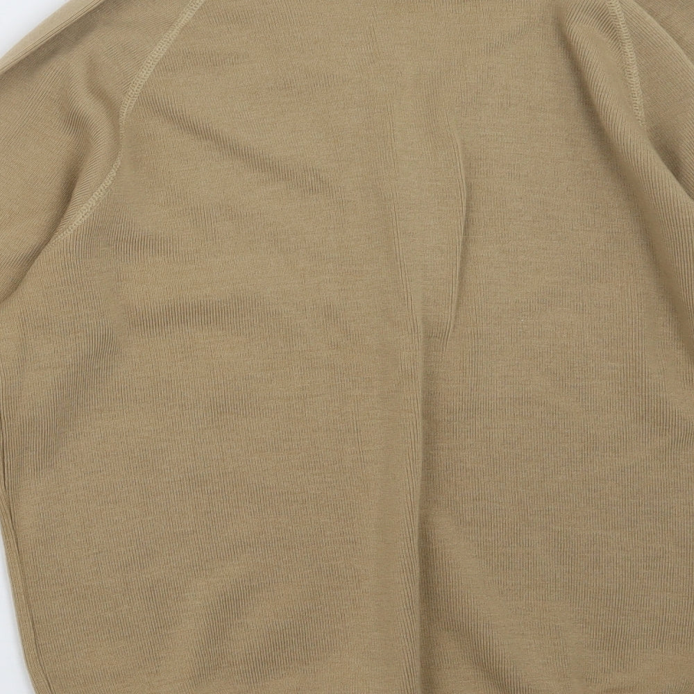 Sangan Sports Womens Beige  Knit Pullover Jumper Size XL