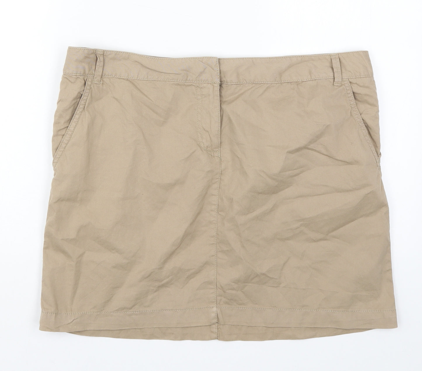 George Womens Beige   Mini Skirt Size 14