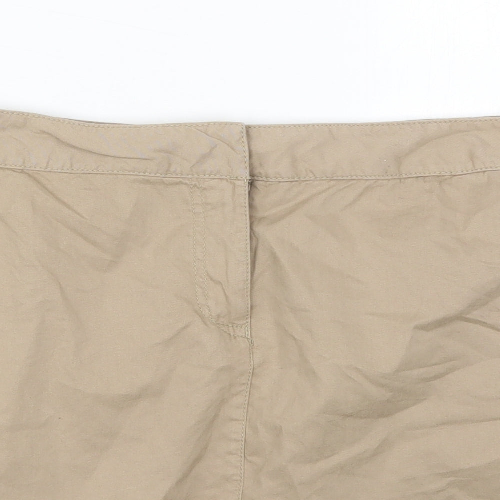 George Womens Beige   Mini Skirt Size 14