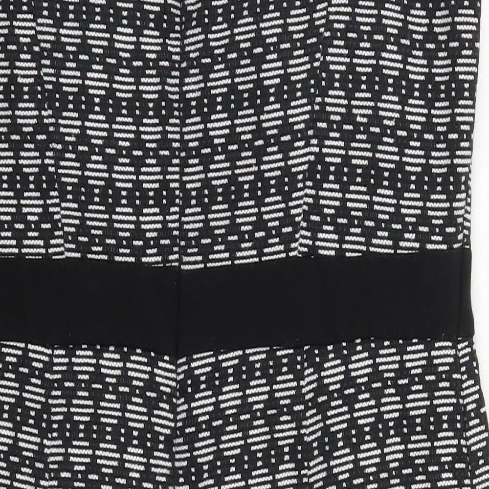 F&F Womens Black Geometric  Pencil Dress  Size 14