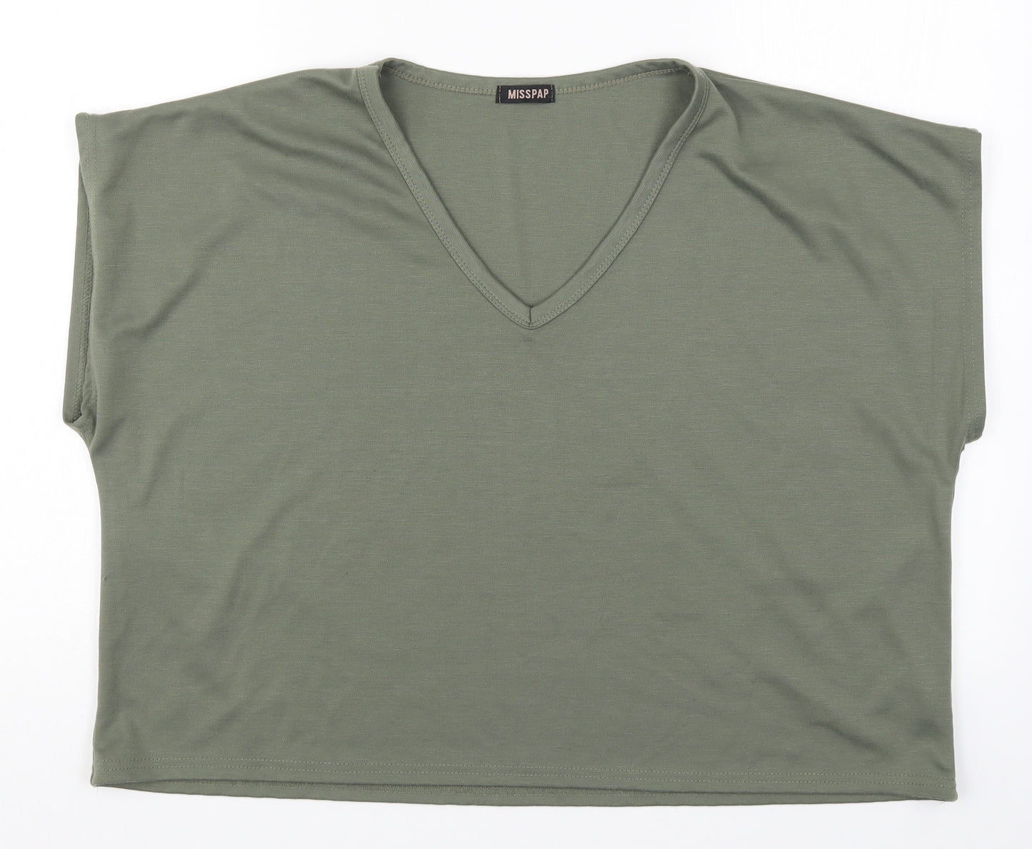Misspap Womens Green   Basic T-Shirt Size L