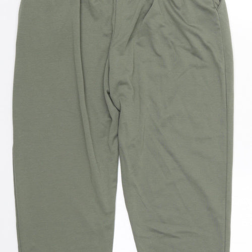 Misspap Womens Green   Sweatpants Trousers Size L L23 in