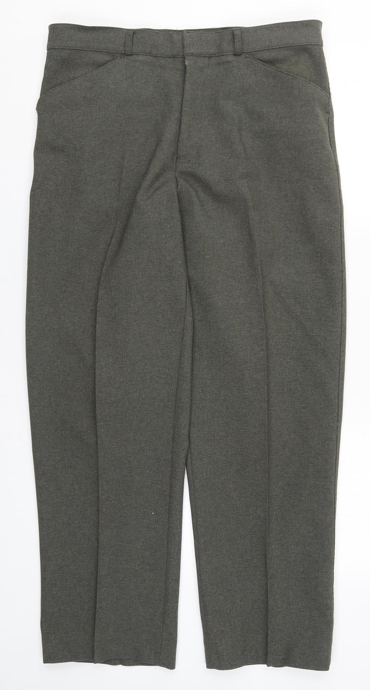 BHS Mens Green Trousers Size 34 L29 in