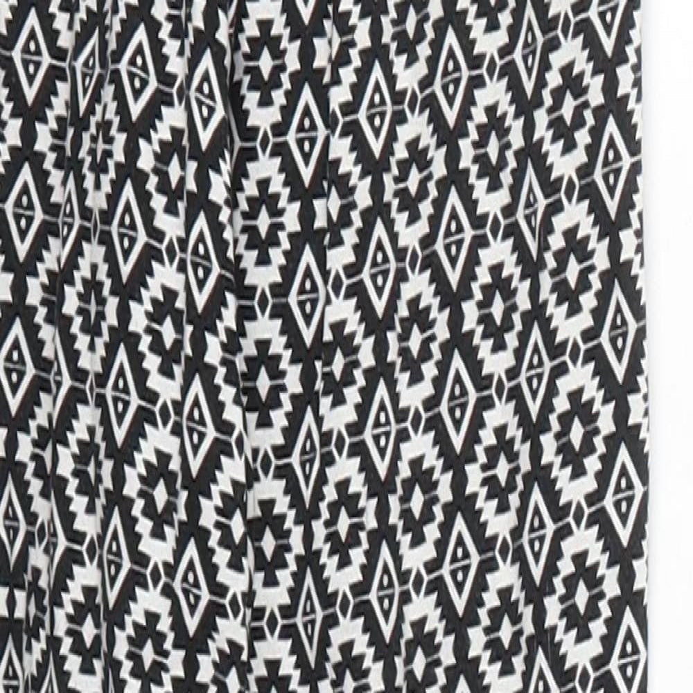 Young Dimension Girls Black Geometric  Bloomer Trousers Size 10-11 Years