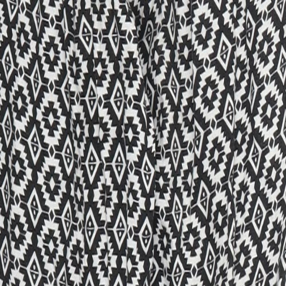 Young Dimension Girls Black Geometric  Bloomer Trousers Size 10-11 Years