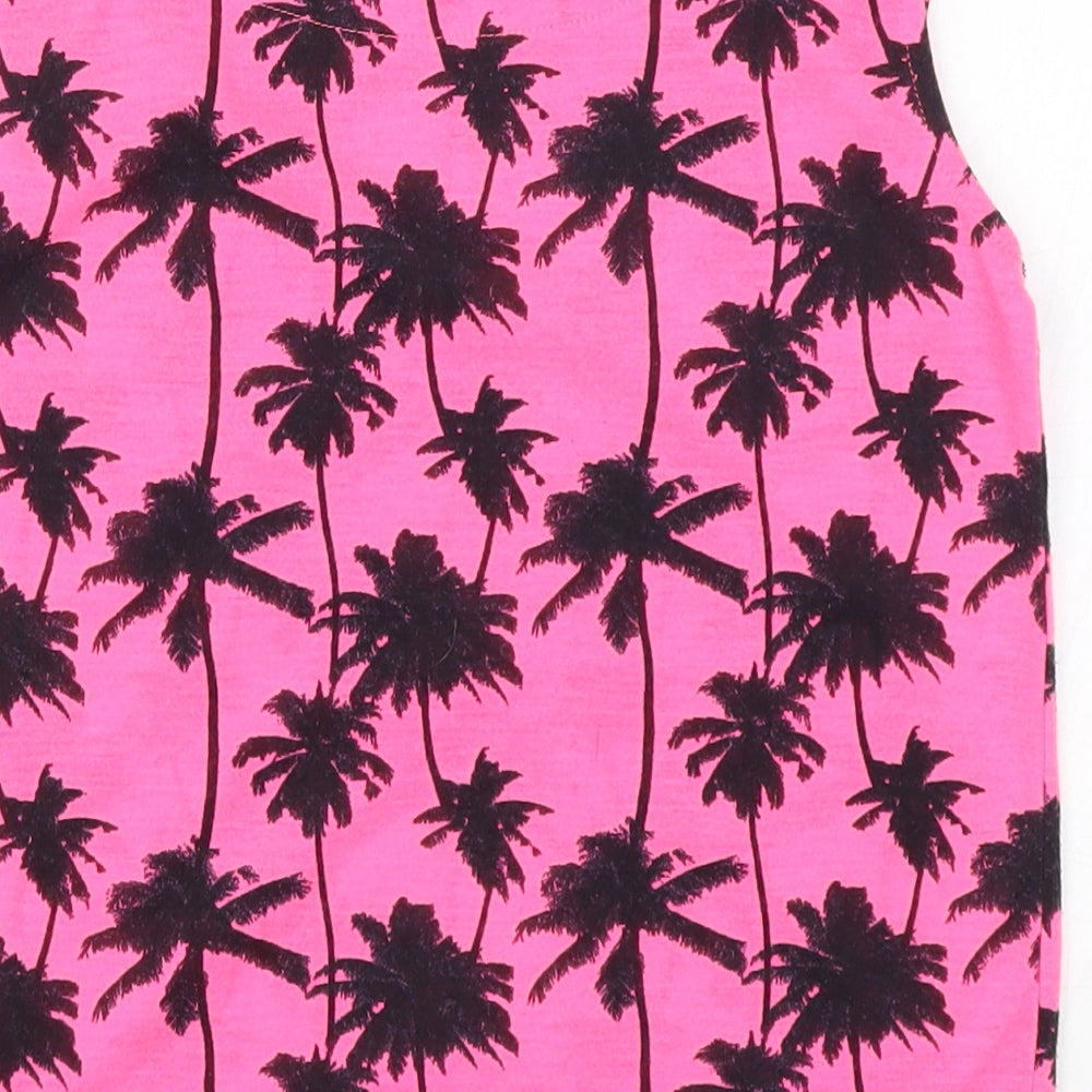 Young Dimension Girls Pink   Basic Tank Size 12-13 Years  - Chill Out Summer Fun Miami Beach