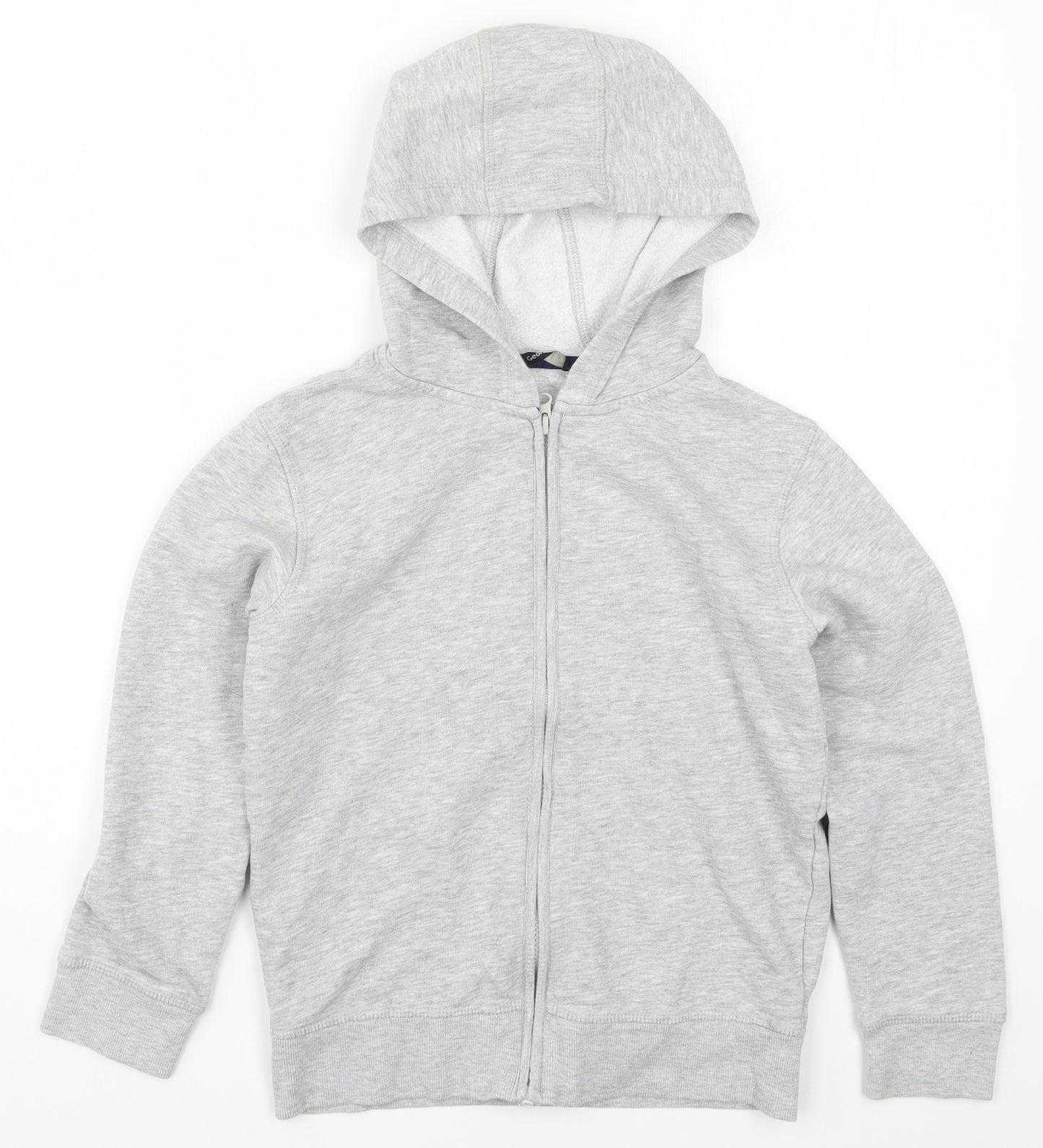 George Boys Grey   Full Zip Hoodie Size 9-10 Years