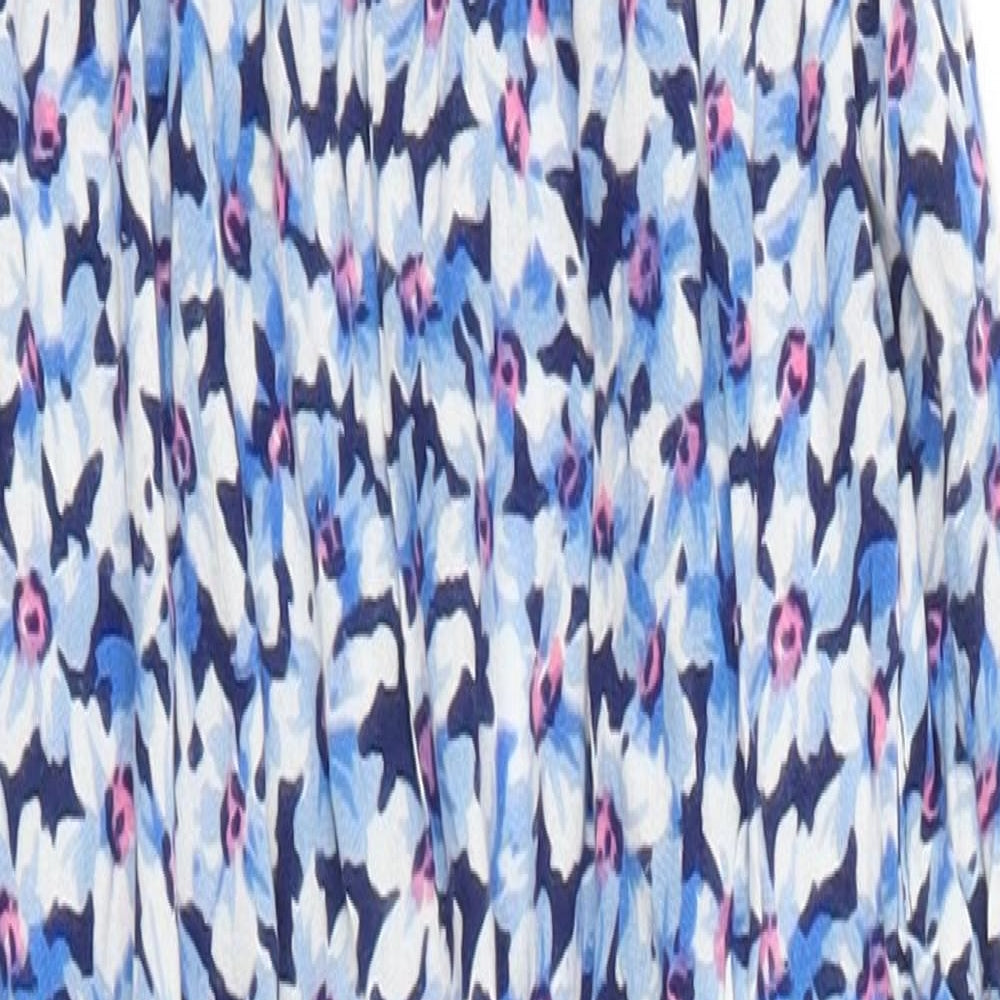Young Dimension Girls Blue Floral  Playsuit One-Piece Size 10-11 Years