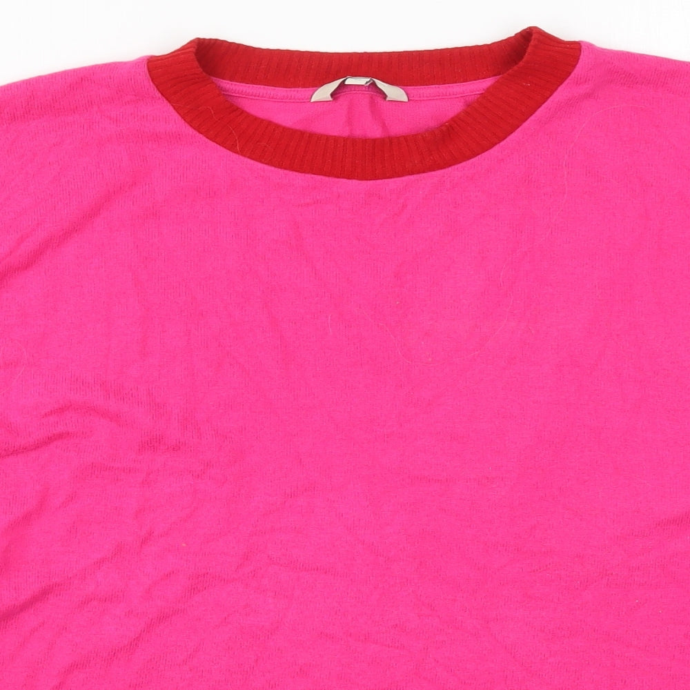 NEXT Womens Pink  Knit Pullover Jumper Size 22  - Stars