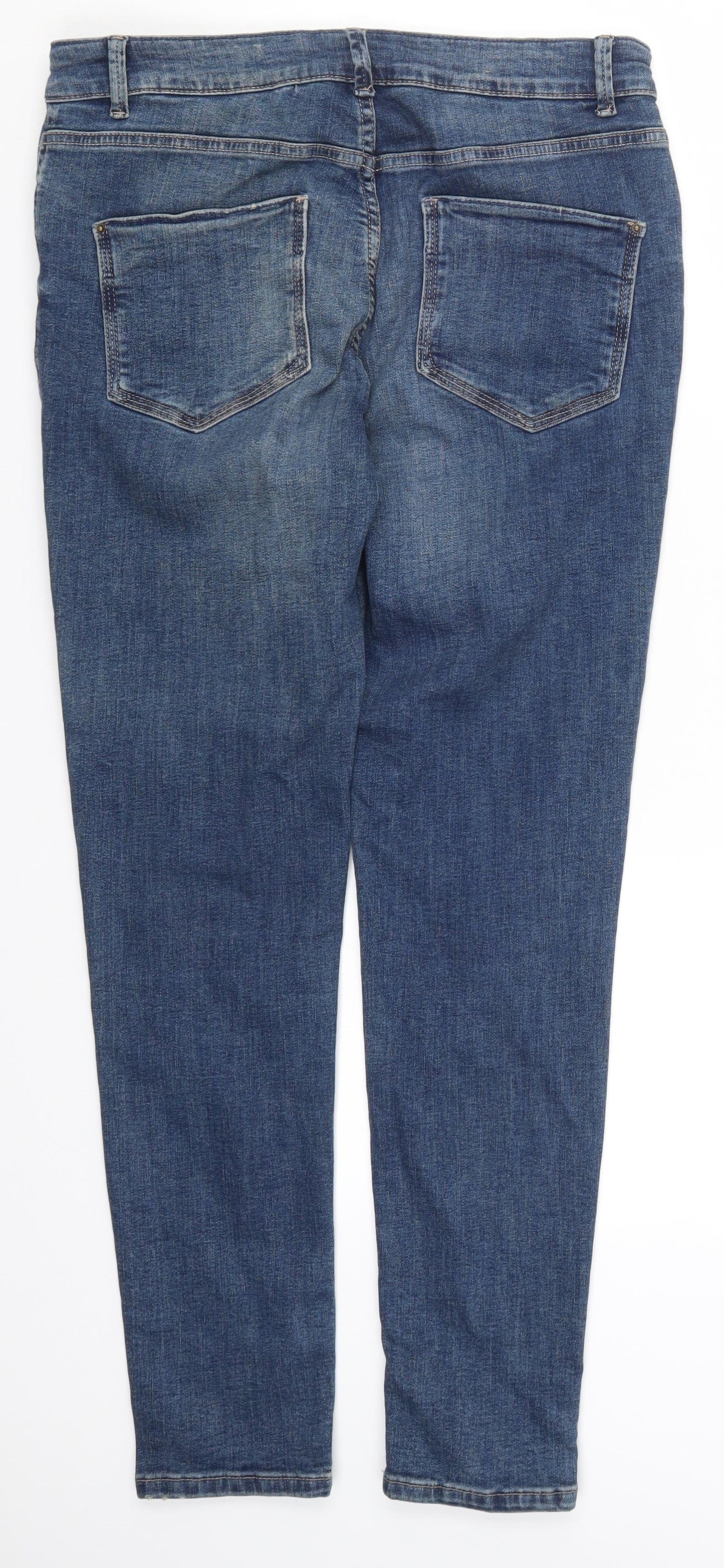 Marks and Spencer Womens Blue  Denim Skinny Jeans Size 14 L28 in