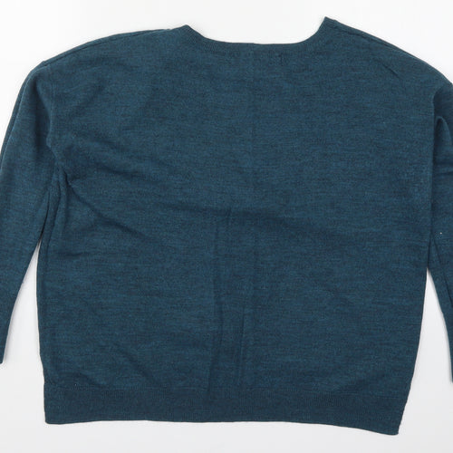 French Connection Womens Blue  Knit Pullover Jumper Size M  - Deer
