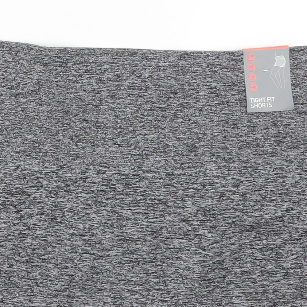 Primark Womens Grey Striped  Compression Shorts Size 18