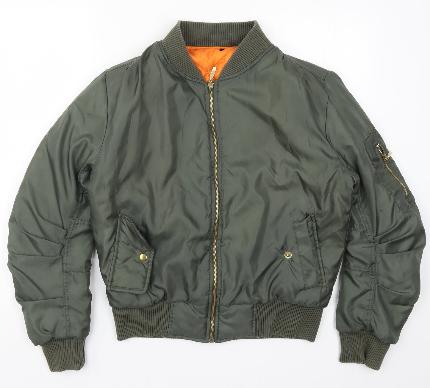 Preworn Womens Green   Bomber Jacket Jacket Size M