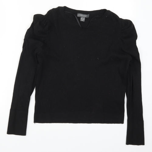 Primark Womens Black  Knit Pullover Jumper Size 14