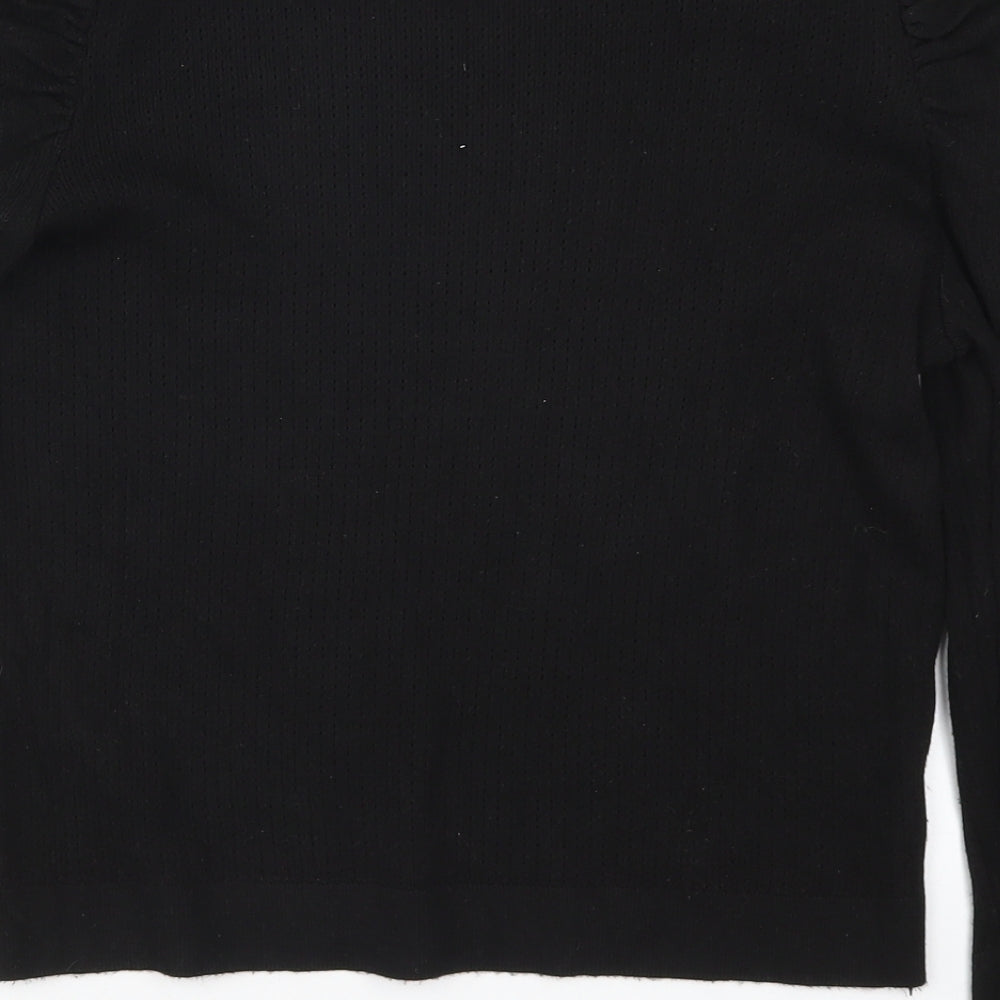Primark Womens Black  Knit Pullover Jumper Size 14