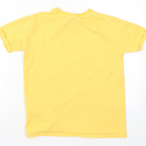 Primark Girls Yellow   Basic T-Shirt Size 11-12 Years  - Friends