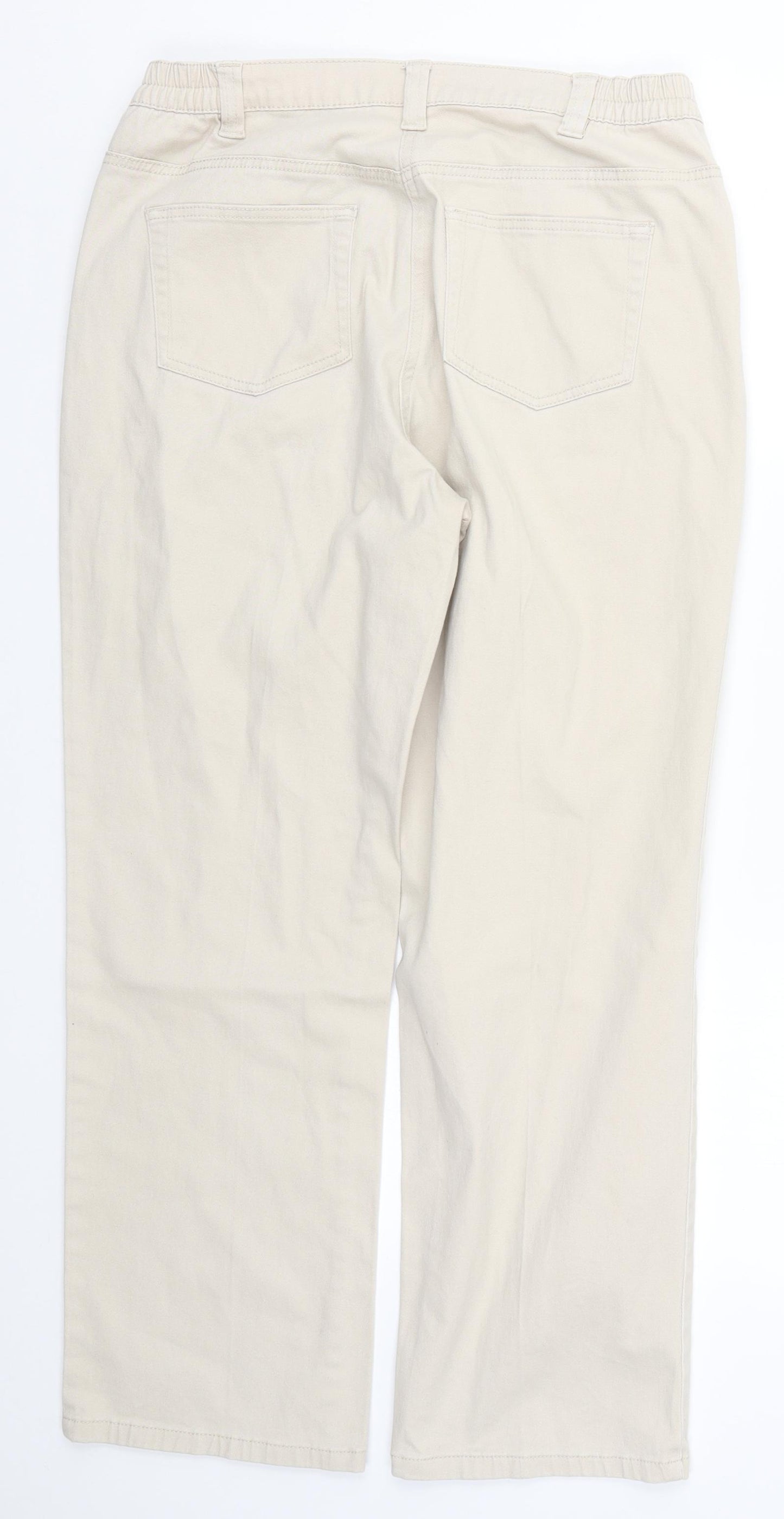 Damart Womens Beige   Trousers  Size 14 L26.5 in
